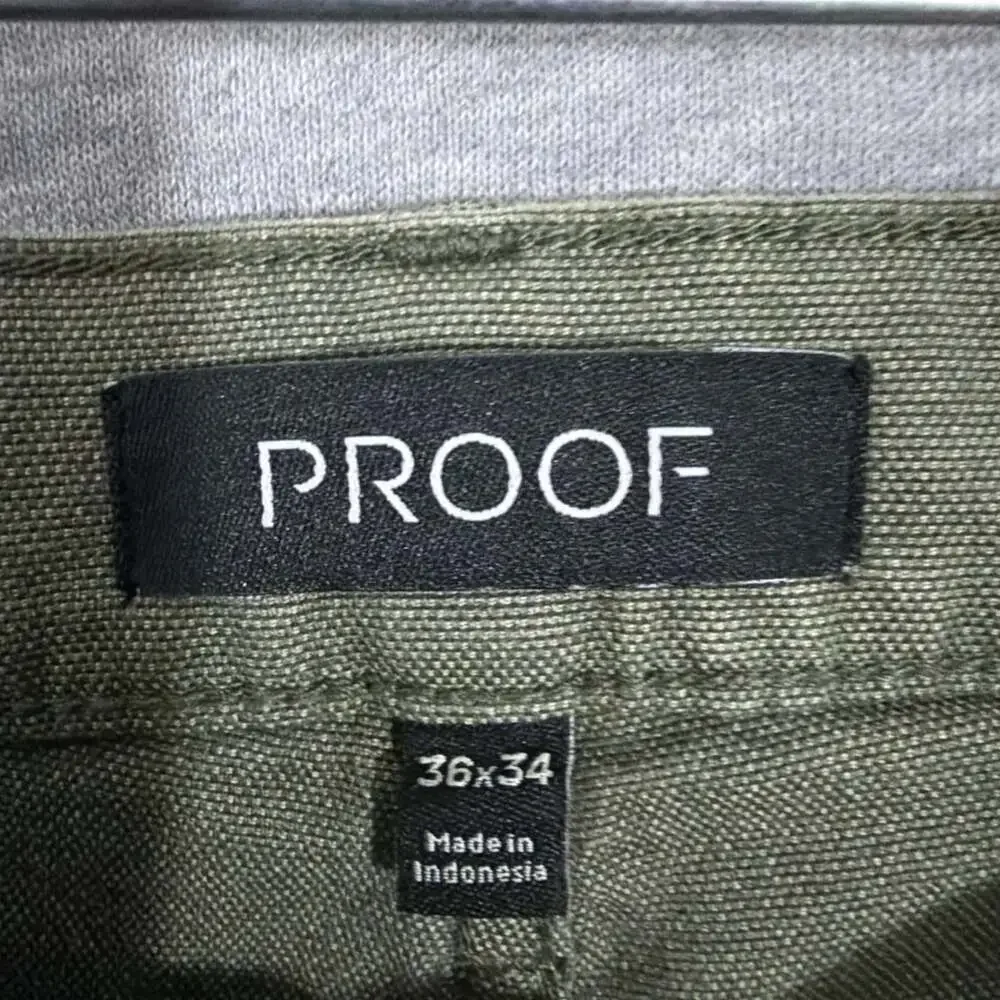 Huckleberry Proof Men's Size 36x34 Green Canvas Slim Fit Rover Pants Durable